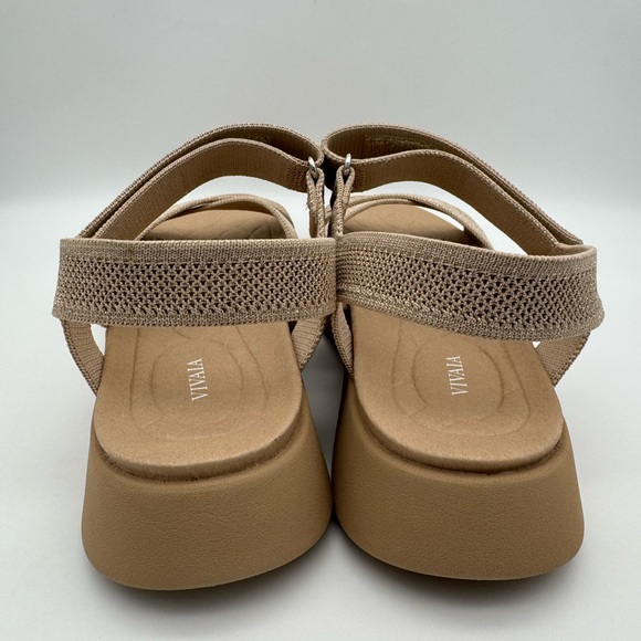 Vivaia Kiara Sport Wedge Platform Sandals Golden Almond Women's EU 43 / US 11 - Picture 4 of 8